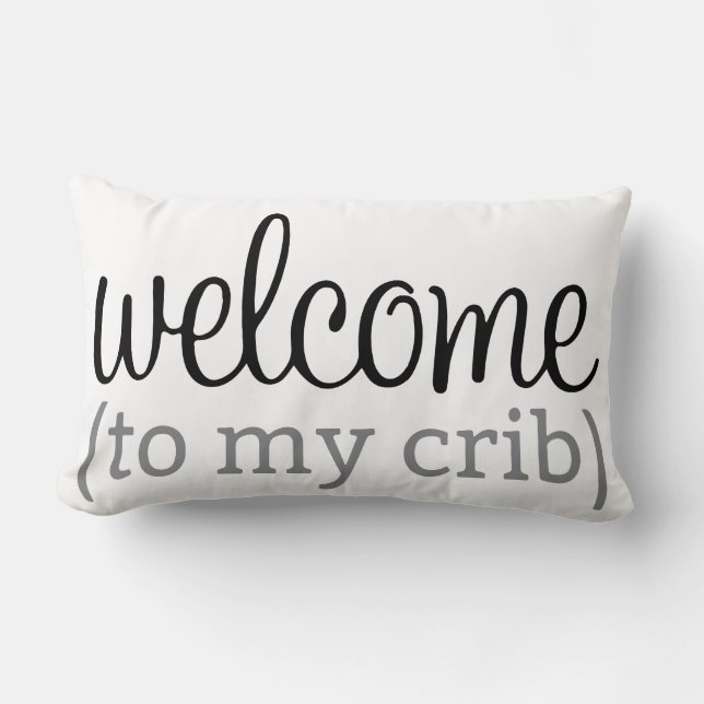 Welcome to my crib pillow (Front)