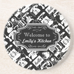 Welcome to My Kitchen Personalized Coasters