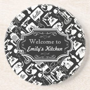Welcome to My Kitchen Personalized Coasters