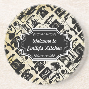 Welcome to My Kitchen Personalized Coasters