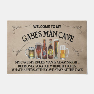 Welcome To My Man Cave Mat, Man Funny Doormat