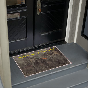 Welcome To My Nightmare Zombies Door Mat