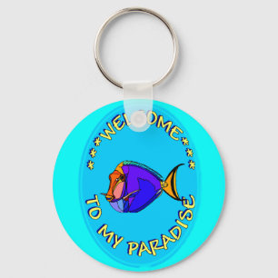 WELCOME TO MY PARADISE KEYCHAIN