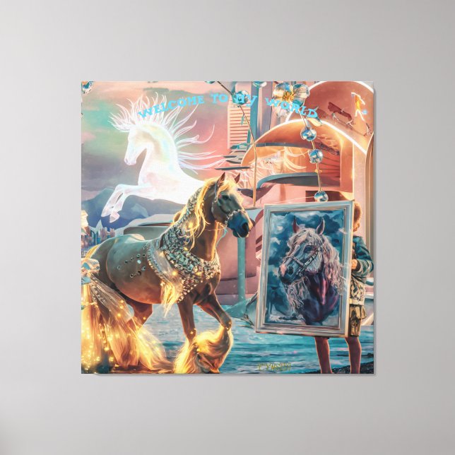 Welcome To My World Canvas Print (Front)
