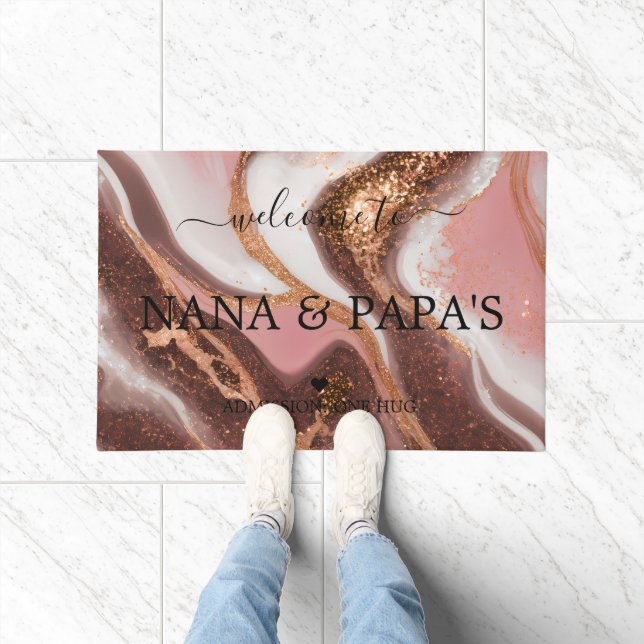 Welcome to Nana & Papa's House Doormat (Indoor)