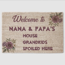 Welcome to Nana & Papa's House – Personalized Boho