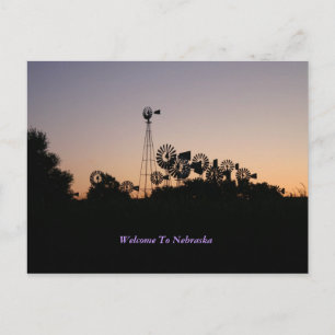 Welcome To Nebraska Postcard