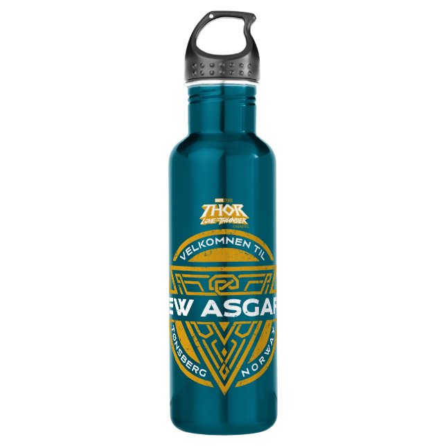 Welcome To New Asgard Souvenir Graphic 710 Ml Water Bottle (Front)
