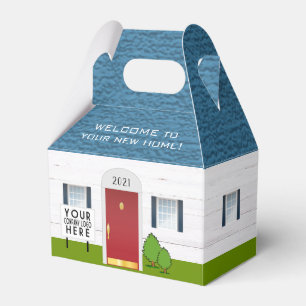 Welcome to New Home Real Estate Logo Client Gift F Favor Box