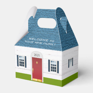 Welcome to New Home Real Estate Logo Client Gift Favor Box