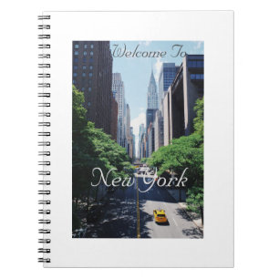 Welcome To New York, USA, Spiral Photo Note Book, Notebook