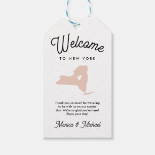 Welcome to NEW YORK Wedding ANY COLOR!! Gift Tags