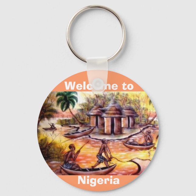 welcome to Nigeria - Customized Keychain (Front)