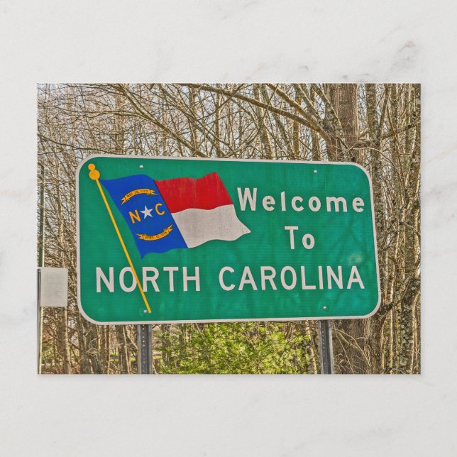 Welcome to North Carolina Postcard (Front)