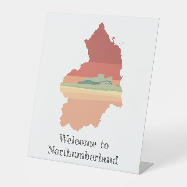 Welcome to Northumberland Pedestal Sign (Front)