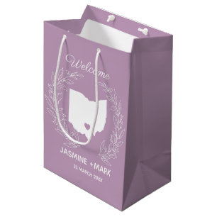 Welcome to Ohio wedding favours custom Medium Gift Bag