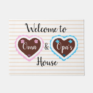 Welcome to Oma and Opa's House - Cute Doormat