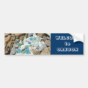 Welcome to Oregon bumper stickers Blue Sea Glass