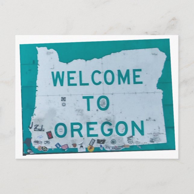 Welcome to Oregon Postcard (Front)