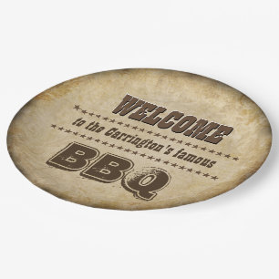 Welcome to our BBQ (customizable) Paper Plate