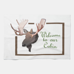 Welcome to Our Cabin Kitchen Towel
