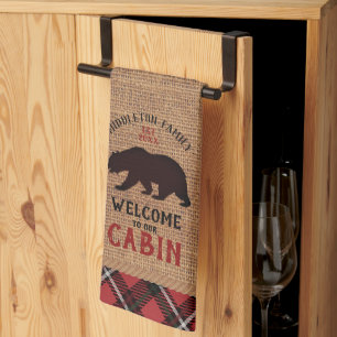Welcome to our Cabin  Kitchen Towel