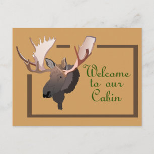 Welcome to Our Cabin Postcard