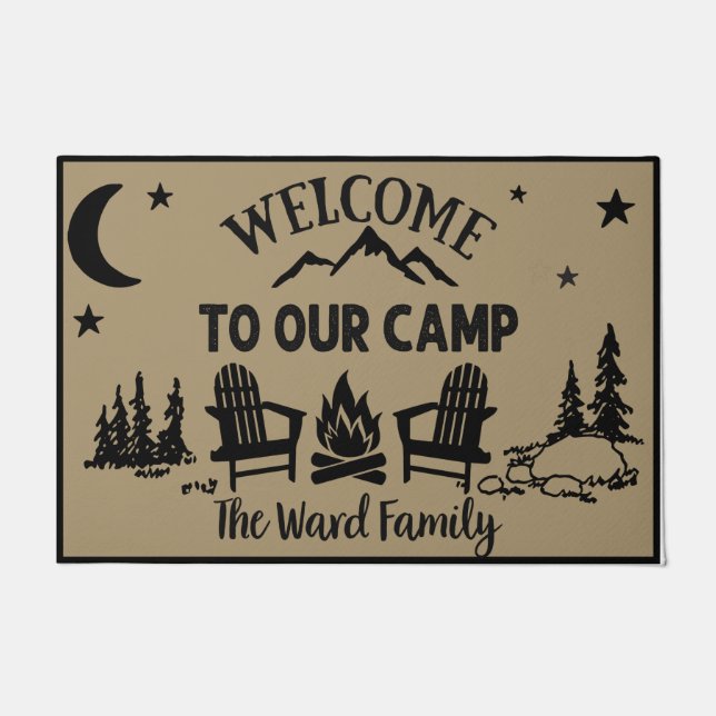 Welcome To Our Camp Doormat, Camp Welcome Mat (Front)