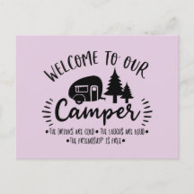 Welcome to our Camper Postcard