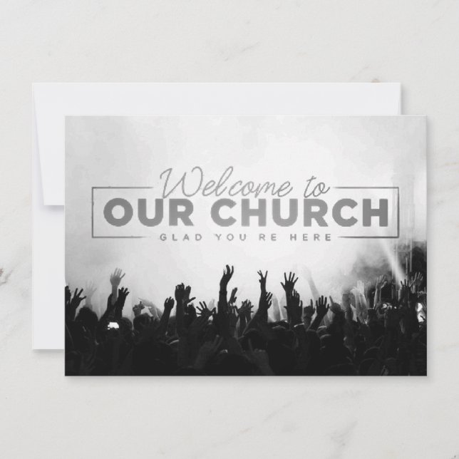 Welcome To Our Church Visitors Connection Card (Front)