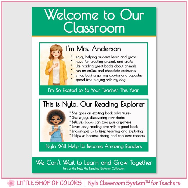 Welcome to Our Classroom Teacher Anchor Chart (Creator Uploaded)
