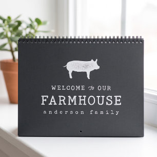Welcome to our Farmhouse Country Rustic Pig Hog Calendar