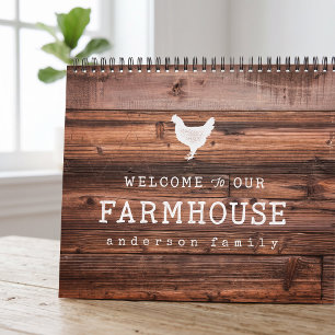 Welcome to our Farmhouse Country Rustic Wood Calendar