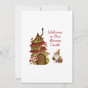 Welcome to Our Gnome Castle Invitation