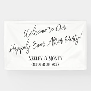 Welcome to Our Happily Ever After Party! Banner