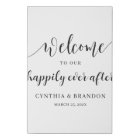 Welcome to Our Happily Ever After Wedding Sign