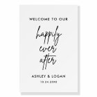 Welcome To Our Happily Ever After Wedding Welcome