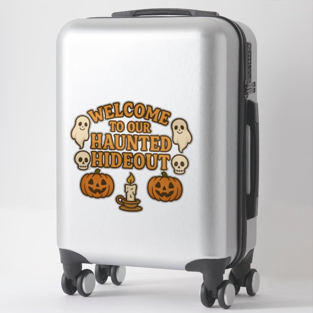Welcome To Our Haunted Hideout Halloween (Suitcase)