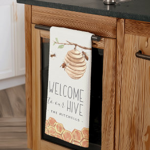 Welcome to Our Hive Personalized Kitchen Towel