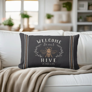 Welcome to Our Hive Personalized Lumbar Pillow