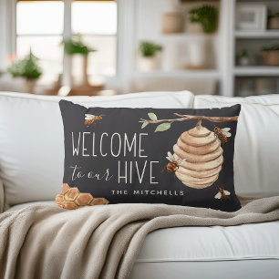Welcome to Our Hive Personalized Lumbar Pillow