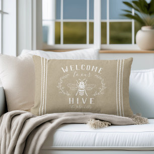 Welcome to Our Hive Personalized Lumbar Pillow