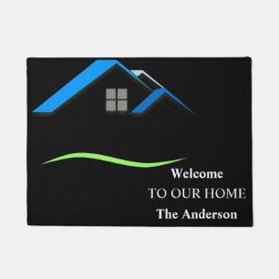 Welcome to Our Home Custom Family Name Door Doorma Doormat