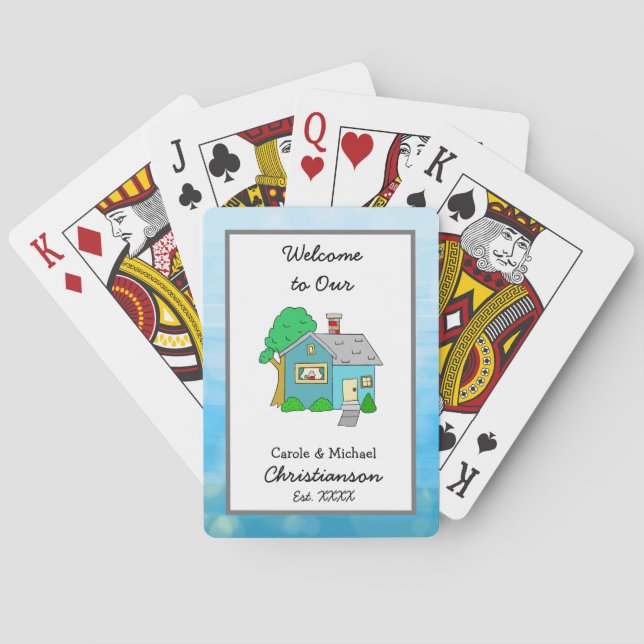 Welcome to our Home Cute Lil House Playing Cards (Back)