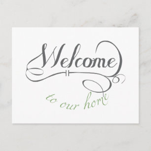 Welcome To Our Home Postcard