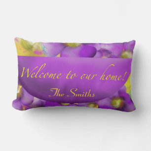Welcome To Our House Personalized Throw Pillow
