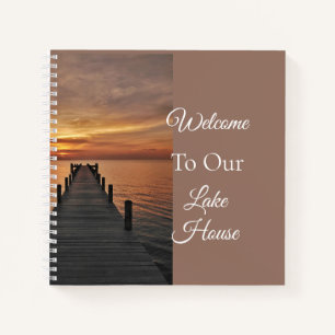 Welcome to Our Lake House, Calm Lake House Gift Notebook