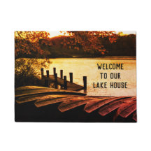 Welcome to our Lake House Customizable Text