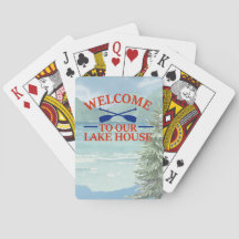 Welcome to Our Lake House Playing Cards