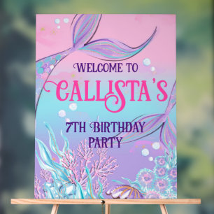 Welcome to Our Magical Mermaid Party Sign